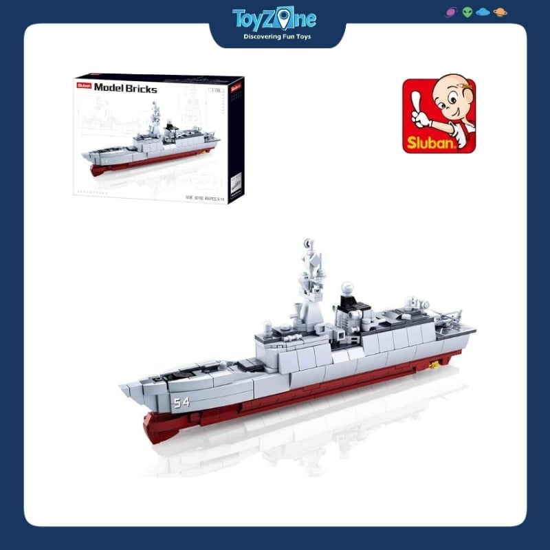 Bộ đồ chơi lắp ráp mô hình Tàu khu trục ( Destroyer ) Sluban