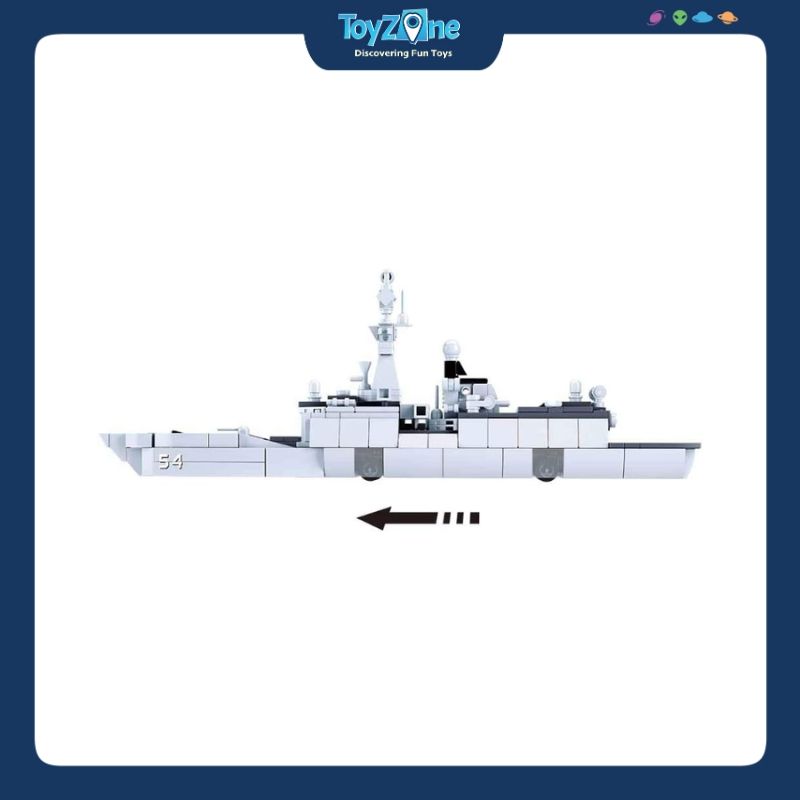 Bộ đồ chơi lắp ráp mô hình Tàu khu trục ( Destroyer ) Sluban