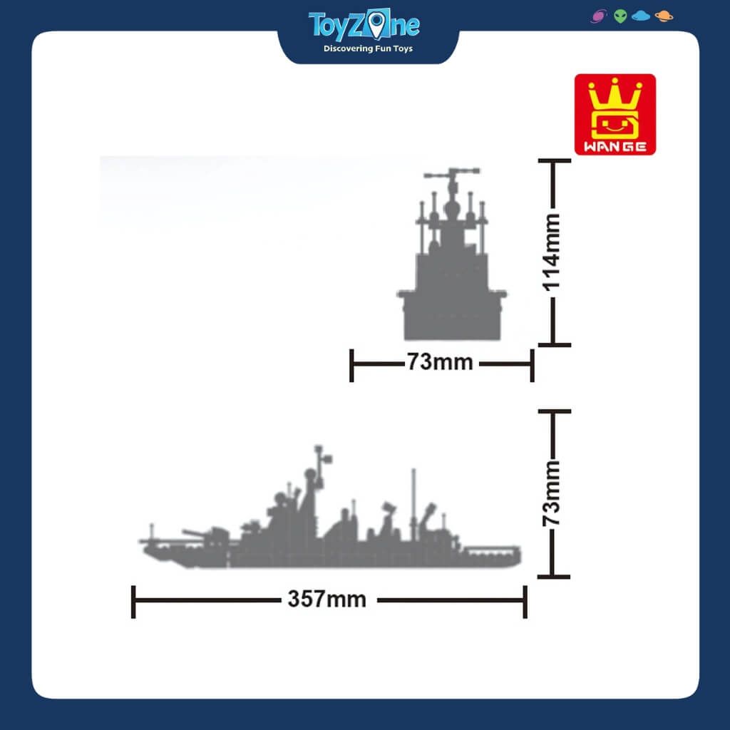 Bộ Đồ Chơi Lắp Ráp Mô Hình Tàu Khu Trục Type 052D WANGE
