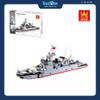 Bộ Đồ Chơi Lắp Ráp Mô Hình Tàu Khu Trục Type 052D WANGE