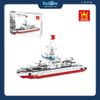 Bộ Đồ Chơi Lắp Ráp Mô Hình Tàu Khu Trục Type 055 WANGE