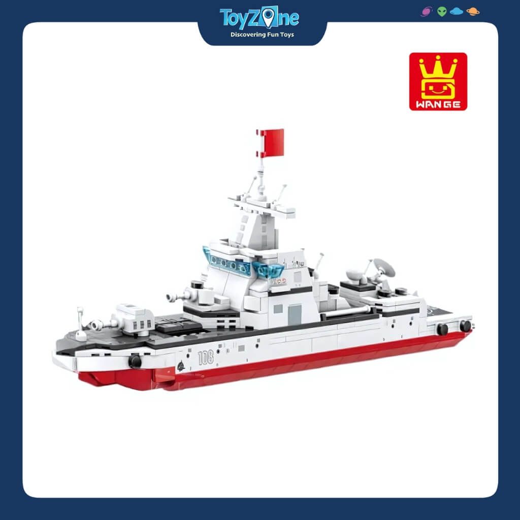 Bộ Đồ Chơi Lắp Ráp Mô Hình Tàu Khu Trục Type 055 WANGE