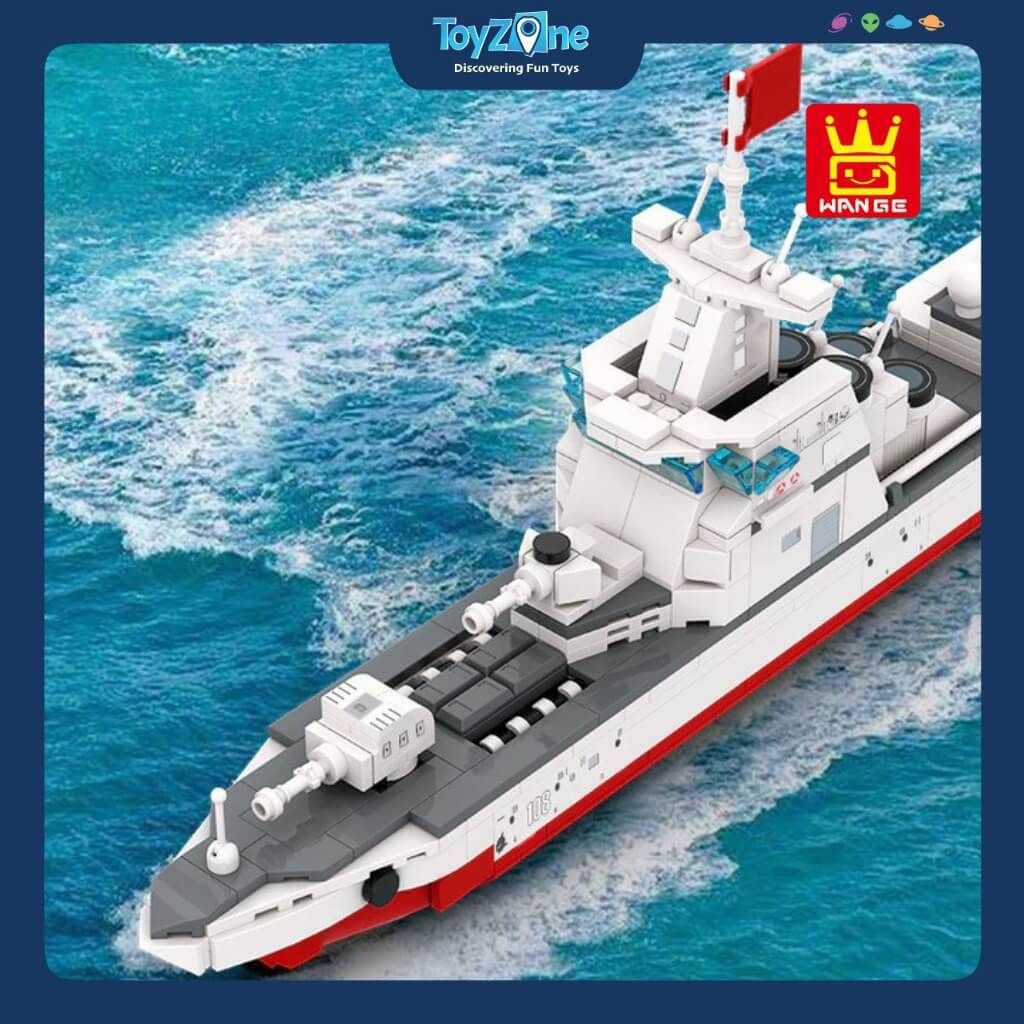 Bộ Đồ Chơi Lắp Ráp Mô Hình Tàu Khu Trục Type 055 WANGE