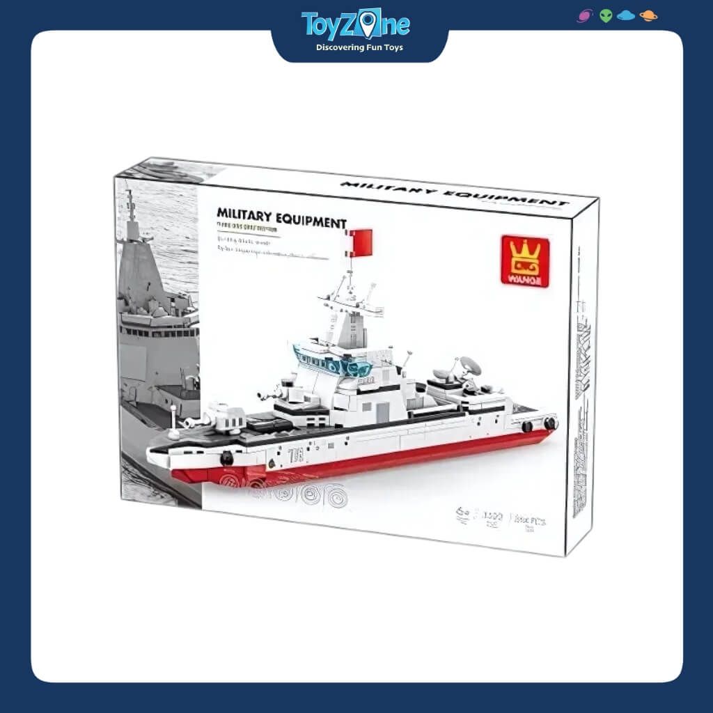 Bộ Đồ Chơi Lắp Ráp Mô Hình Tàu Khu Trục Type 055 WANGE