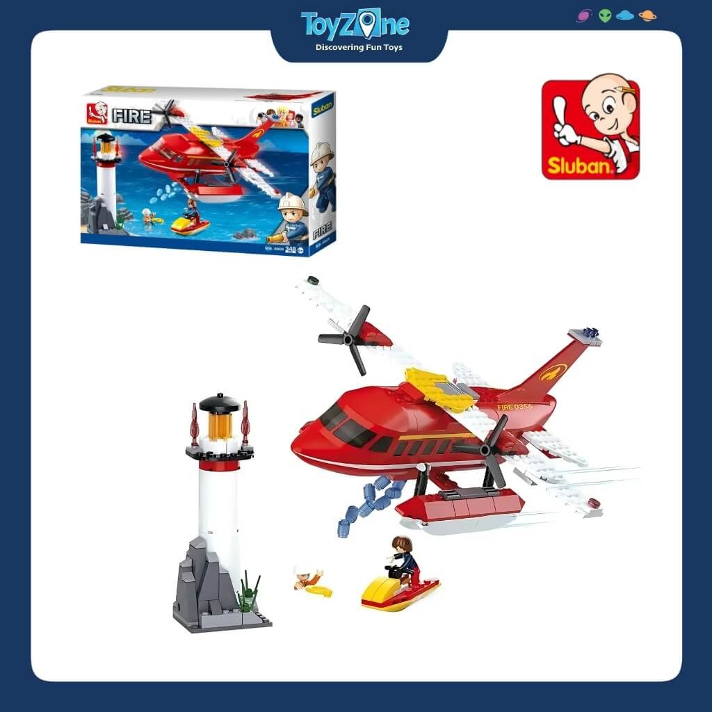 Bộ Đồ Chơi Lắp Ráp Mô Hình Thủy Phi Cơ Cứu Hỏa SLUBAN
