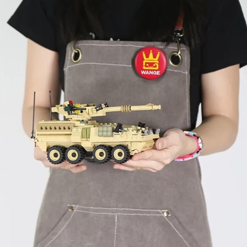 Bộ Đồ Chơi Lắp Ráp Mô Hình Xe Quân Đội WANGE
