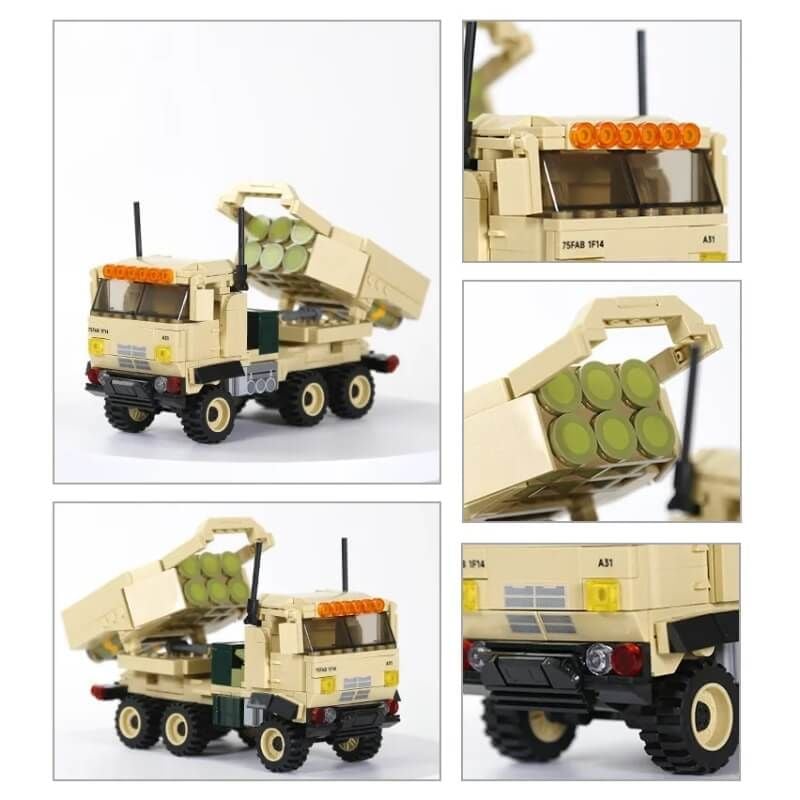 Bộ Đồ Chơi Lắp Ráp Mô Hình Xe Quân Đội WANGE