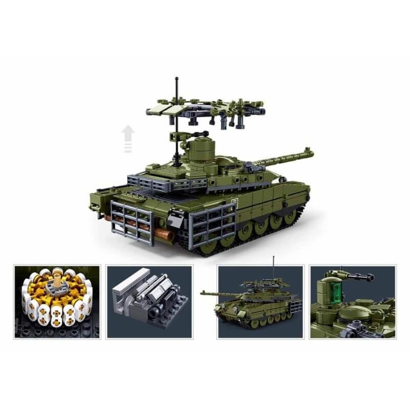 Bộ Đồ Chơi Lắp Ráp Mô Hình Xe Tăng T-90MS SLUBAN