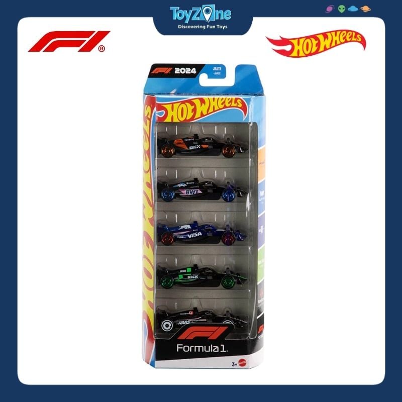 Bộ đồ chơi mô hình xe Hot wheels F1 Racing 5 Pack Cars Set