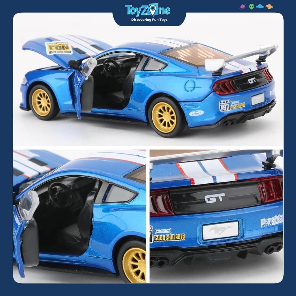 Bộ lắp ráp mô hình xe Ford Mustang GT 2018 Model Kit 1:42 CCA