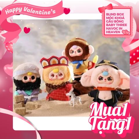 Mô hình Blind Box móc khoá gấu bông Baby Three Havoc in Heaven ( Tây Du Ký ) CUREPLANETA