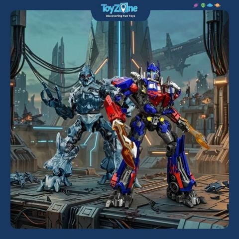 Mô hình đồ chơi lắp ráp Transformers Classic Class Optimus Prime & Megatron BLOKEES