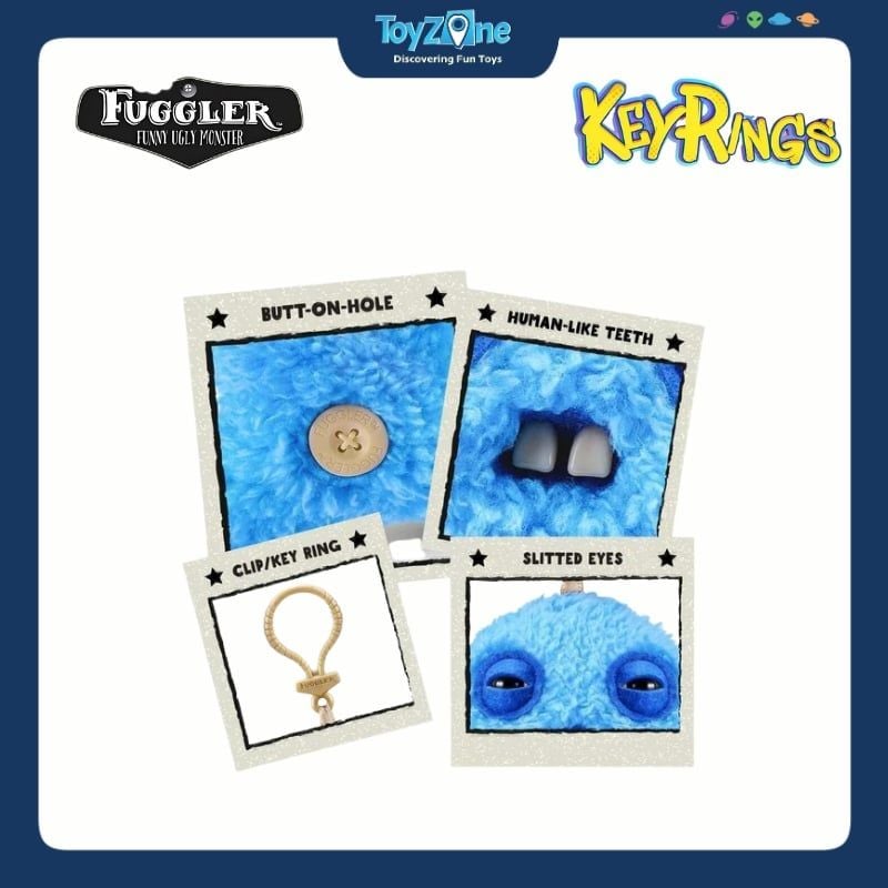 Mô hình móc khoá đồ chơi sưu tầm Fuggler Keyrings 5inch ZURU TOYS