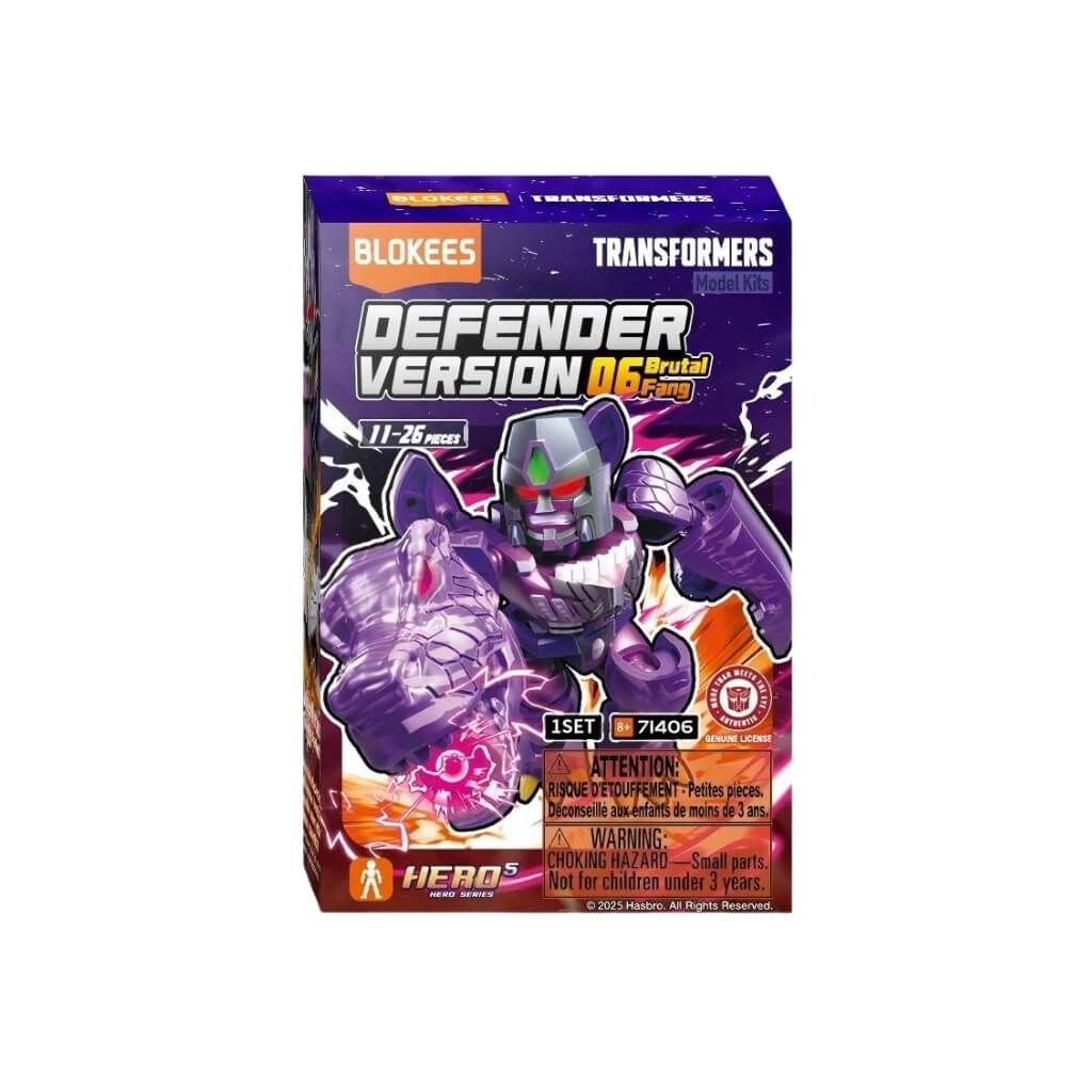 Mô hình đồ chơi lắp ráp Transformers Defender Version 06 Brutal Fang BLOKEES