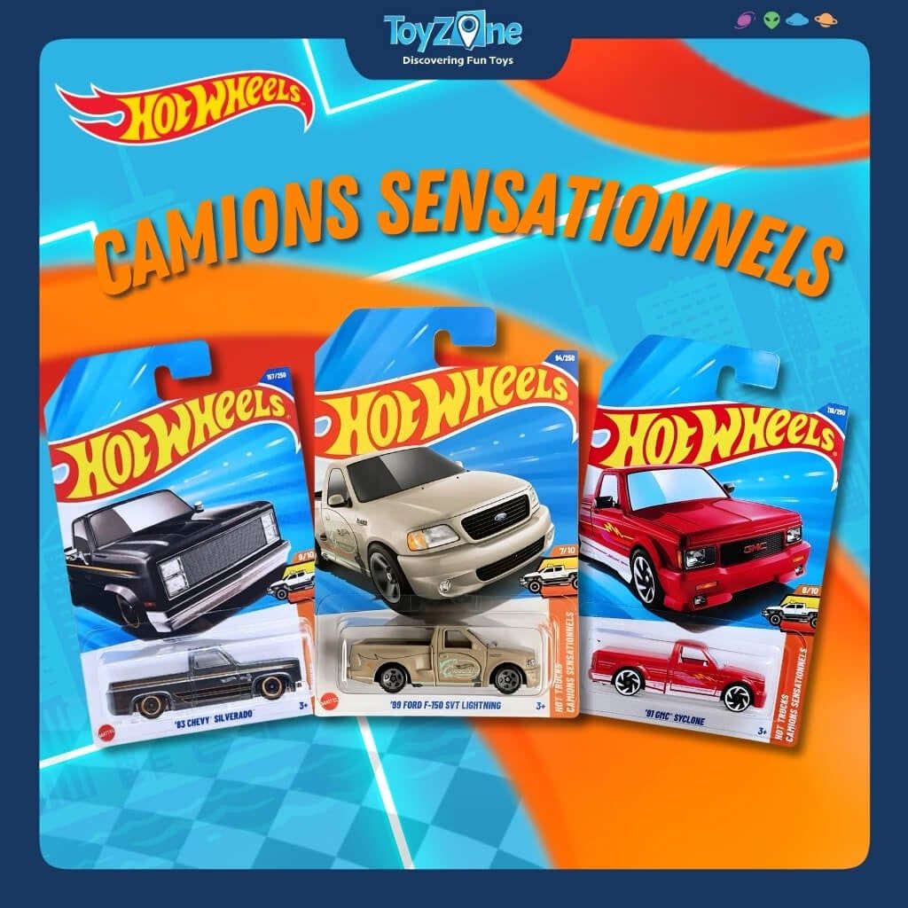 Đồ chơi mô hình xe Hot Wheels Hot Trucks Camions Sensationnels chính hãng