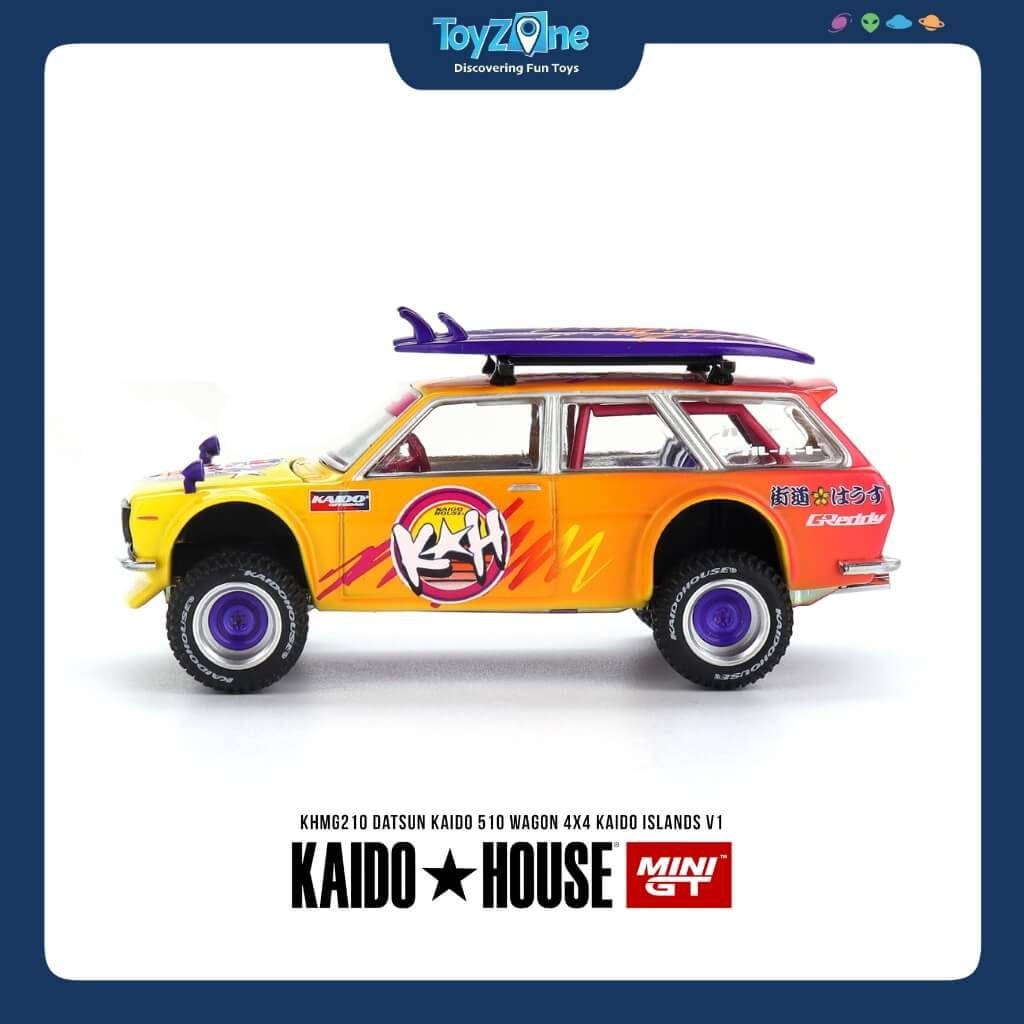 Mô hình xe Datsun 510 Wagon 4X4 Offroad KAIDO HOUSE x MiniGT
