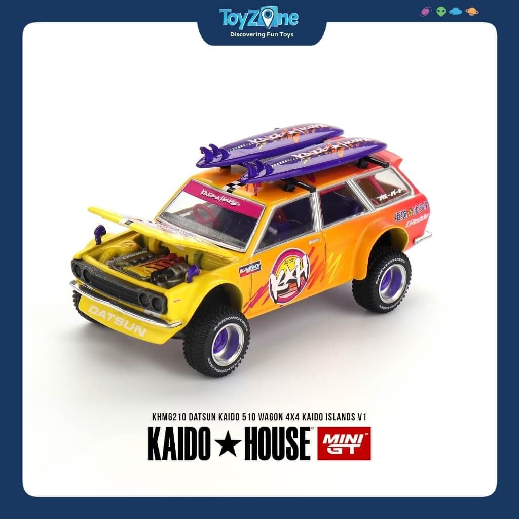 Mô hình xe Datsun 510 Wagon 4X4 Offroad KAIDO HOUSE x MiniGT