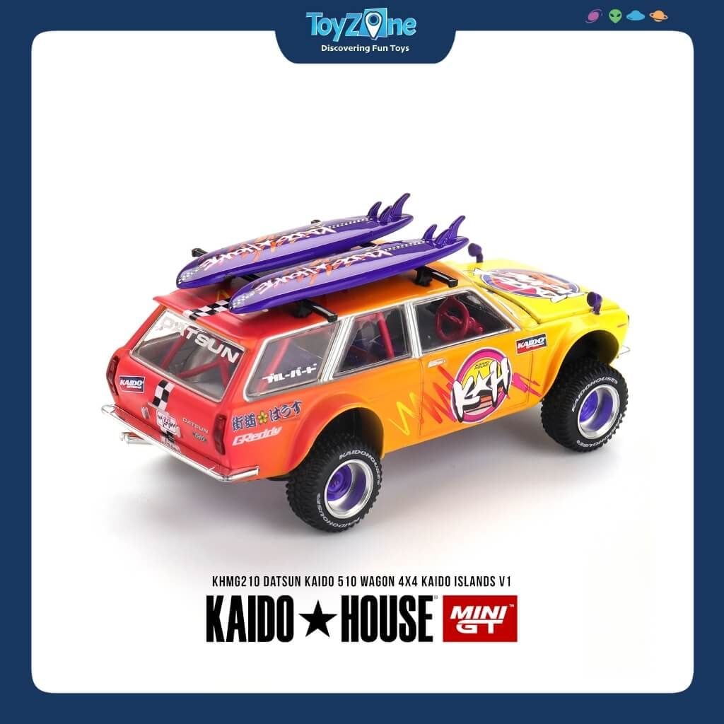 Mô hình xe Datsun 510 Wagon 4X4 Offroad KAIDO HOUSE x MiniGT