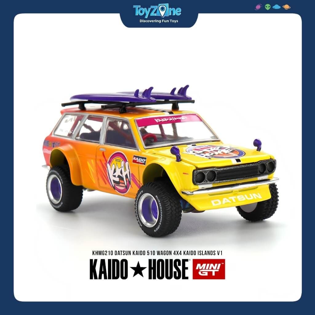 Mô hình xe Datsun 510 Wagon 4X4 Offroad KAIDO HOUSE x MiniGT