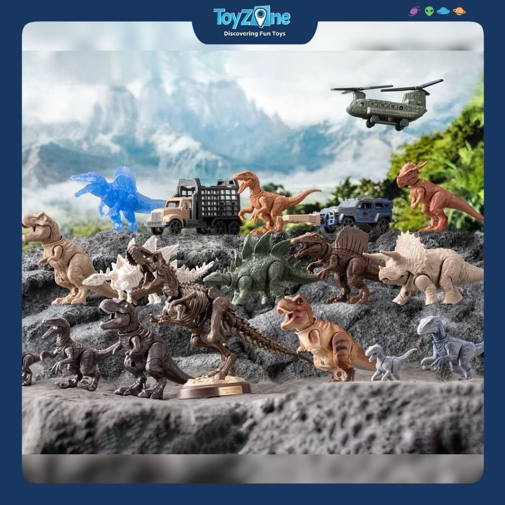 Mô hình đồ chơi lắp ráp Blind box Jurassic World Terraventure EJ01 BLOKEES