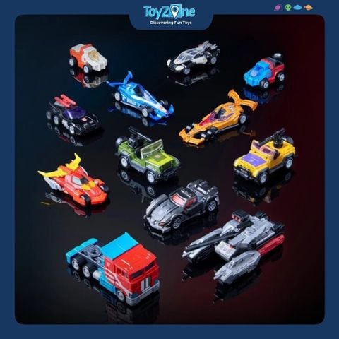 Mô hình đồ chơi lắp ráp Blind box Transformers Wheels C01 Roll Out BLOKEES