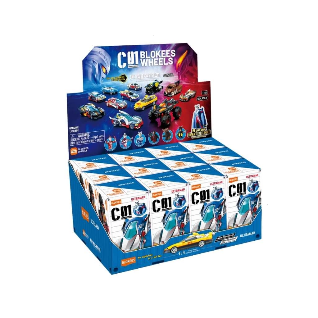Mô hình đồ chơi lắp ráp Blind box Ultraman Wheels C01 Galaxy Power BLOKEES
