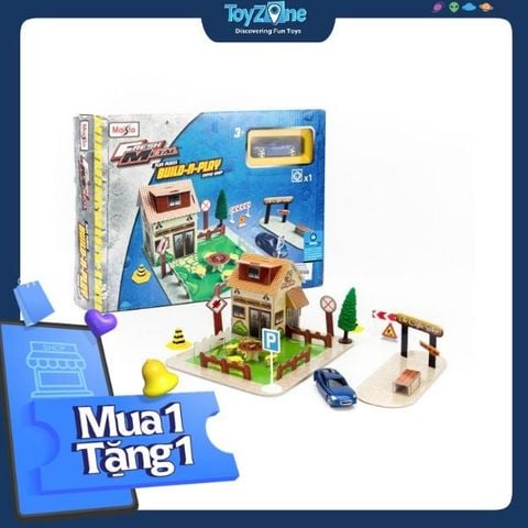 Đồ chơi lắp ráp mô hình quán coffee bằng giấy 3D - Maisto