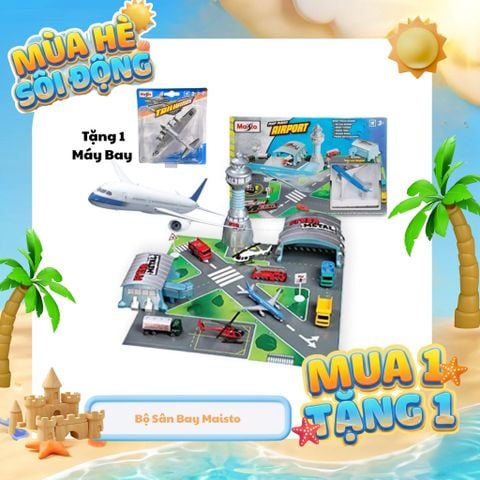 Đồ chơi lắp ráp mô hình sân bay bằng giấy 3D - Maisto