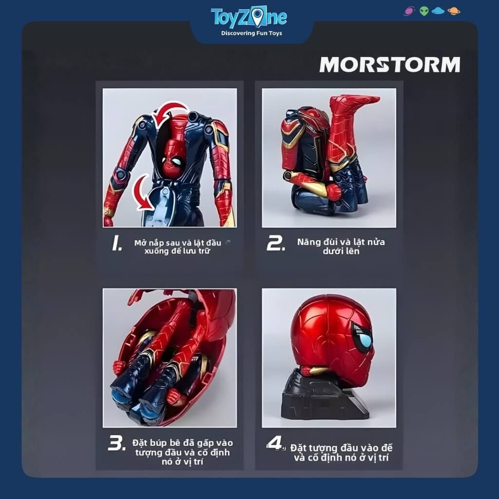 Đồ chơi mô hình Người Nhện Iron Spider MORSTORM