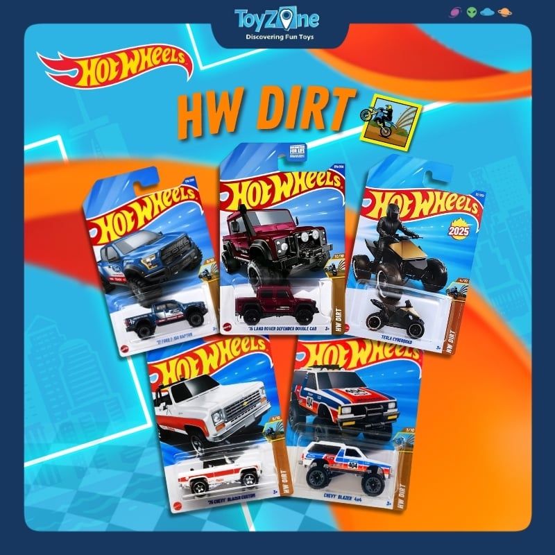 Đồ chơi mô hình xe Hot Wheels HW Dirt chính hãng