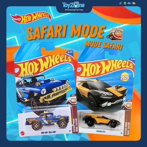 Đồ chơi mô hình xe Hot Wheels Safari Mode Mode Safari chính hãng