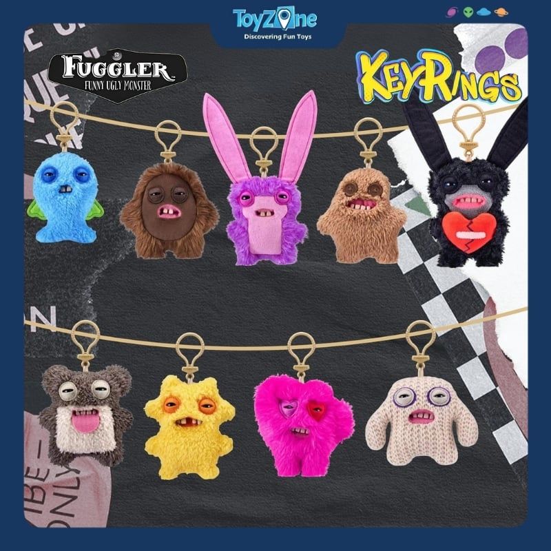 Mô hình móc khoá đồ chơi sưu tầm Fuggler Keyrings 5inch ZURU TOYS