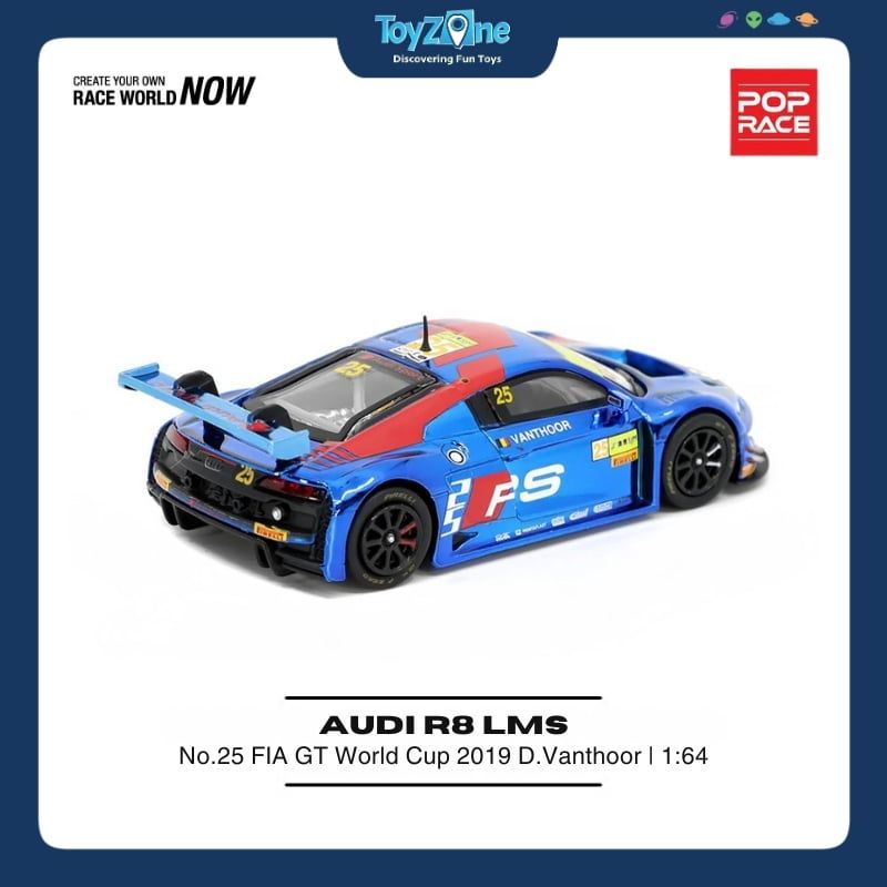 Mô hình xe Audi R8 LMS 1:64 Pop Race