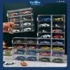 Hộp bảo vệ mô hình xe Hot Wheels, MiniGT, Tomica 8 ngăn 1:64 Mica trong suốt