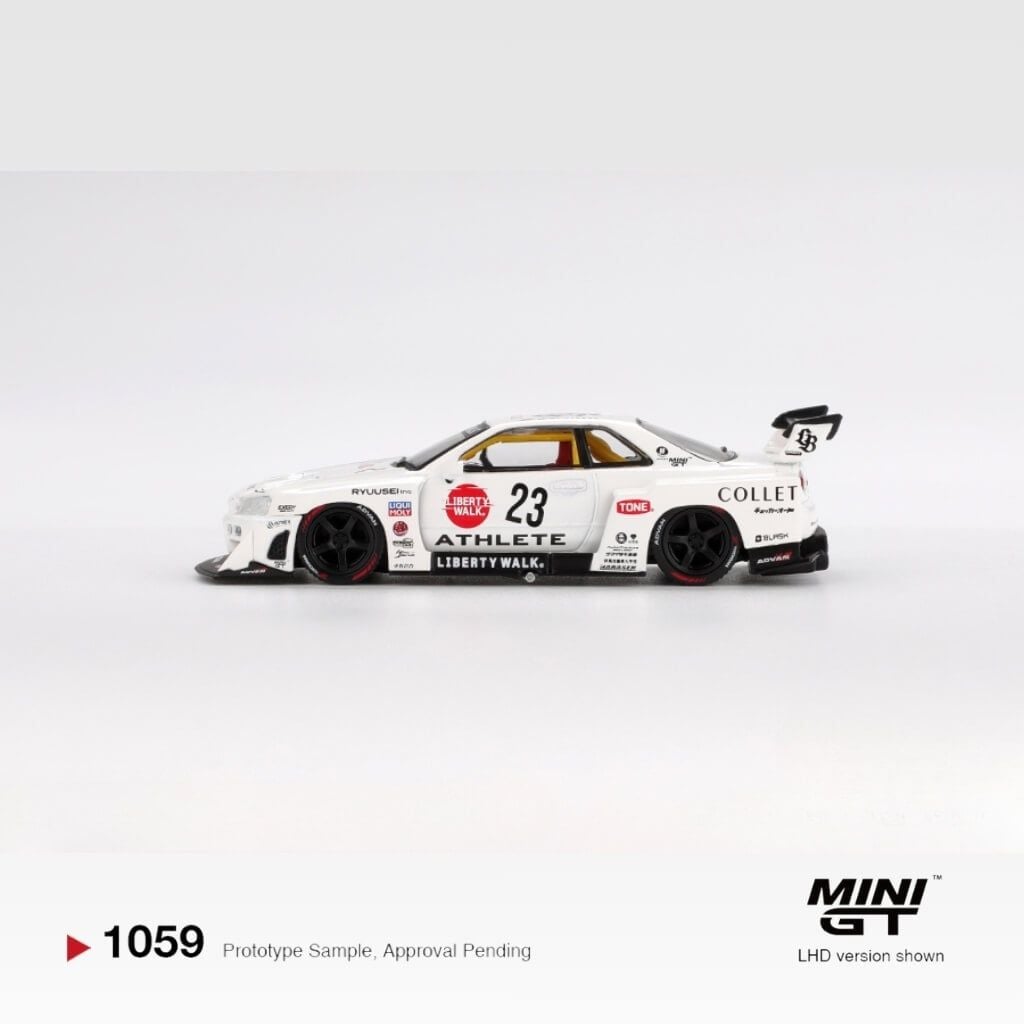 Mô hình xe Nissan LB-ER34 Super Silhouette SKYLINE 1:64 MiniGT