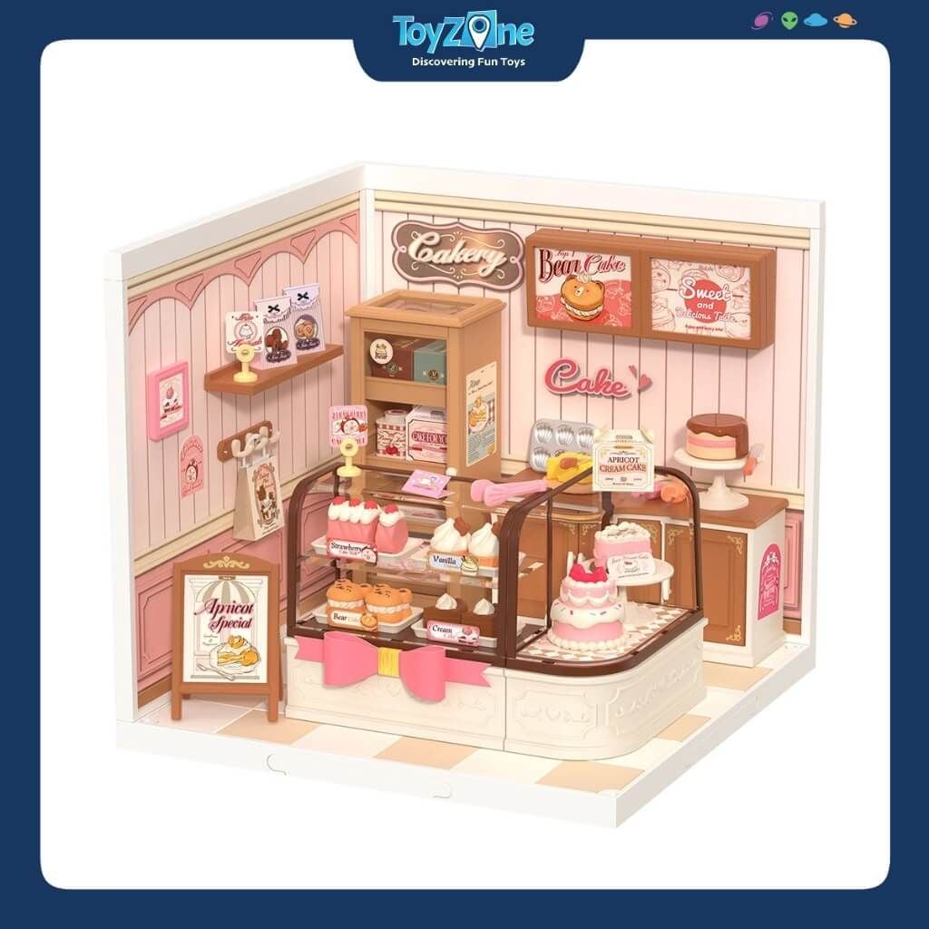 Mô hình lắp ráp nhà nhựa DIY Cửa Hàng Bánh Ngọt Rolife Super Creator Tasty Cake Shop DW019B ROBOTIME
