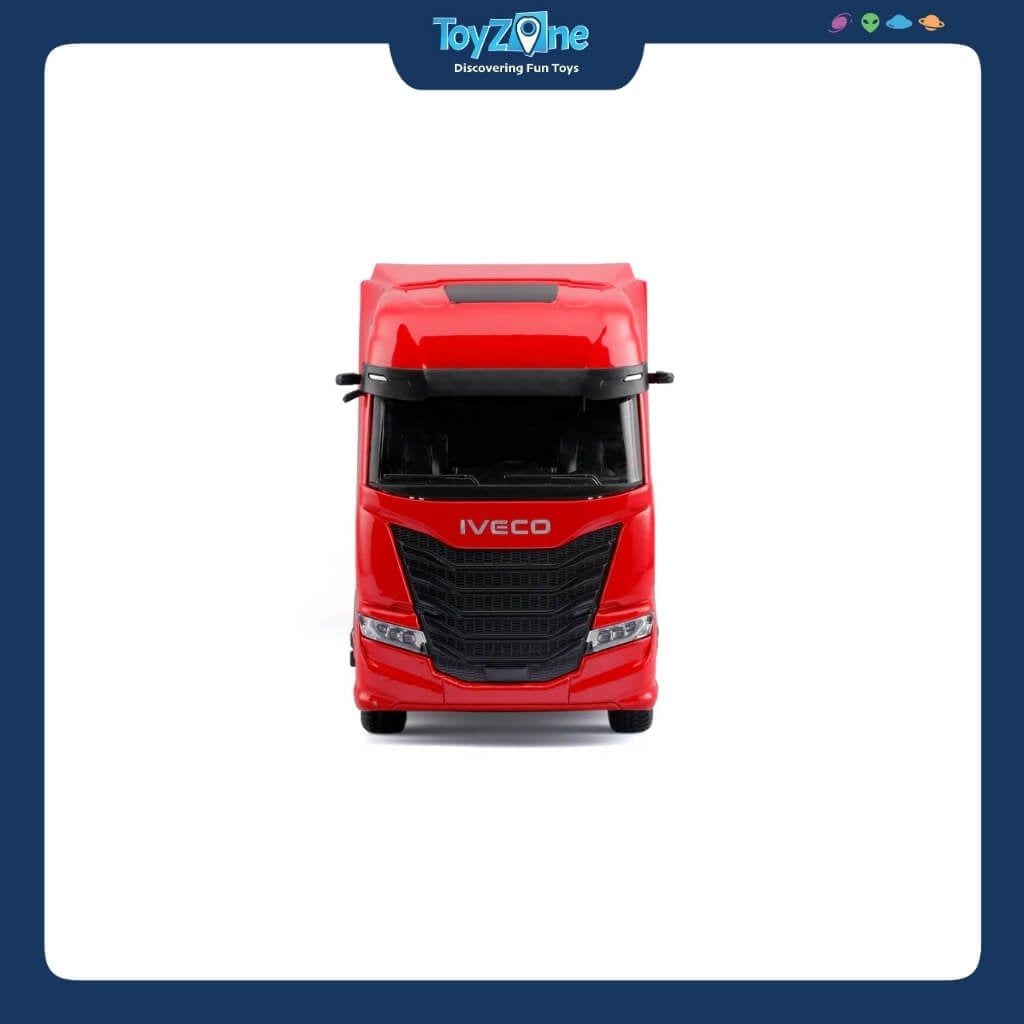 Mô hình xe tải Iveco S-Way 570 chở xe đua F1 Ferrari SF-24 1:43 BBURAGO