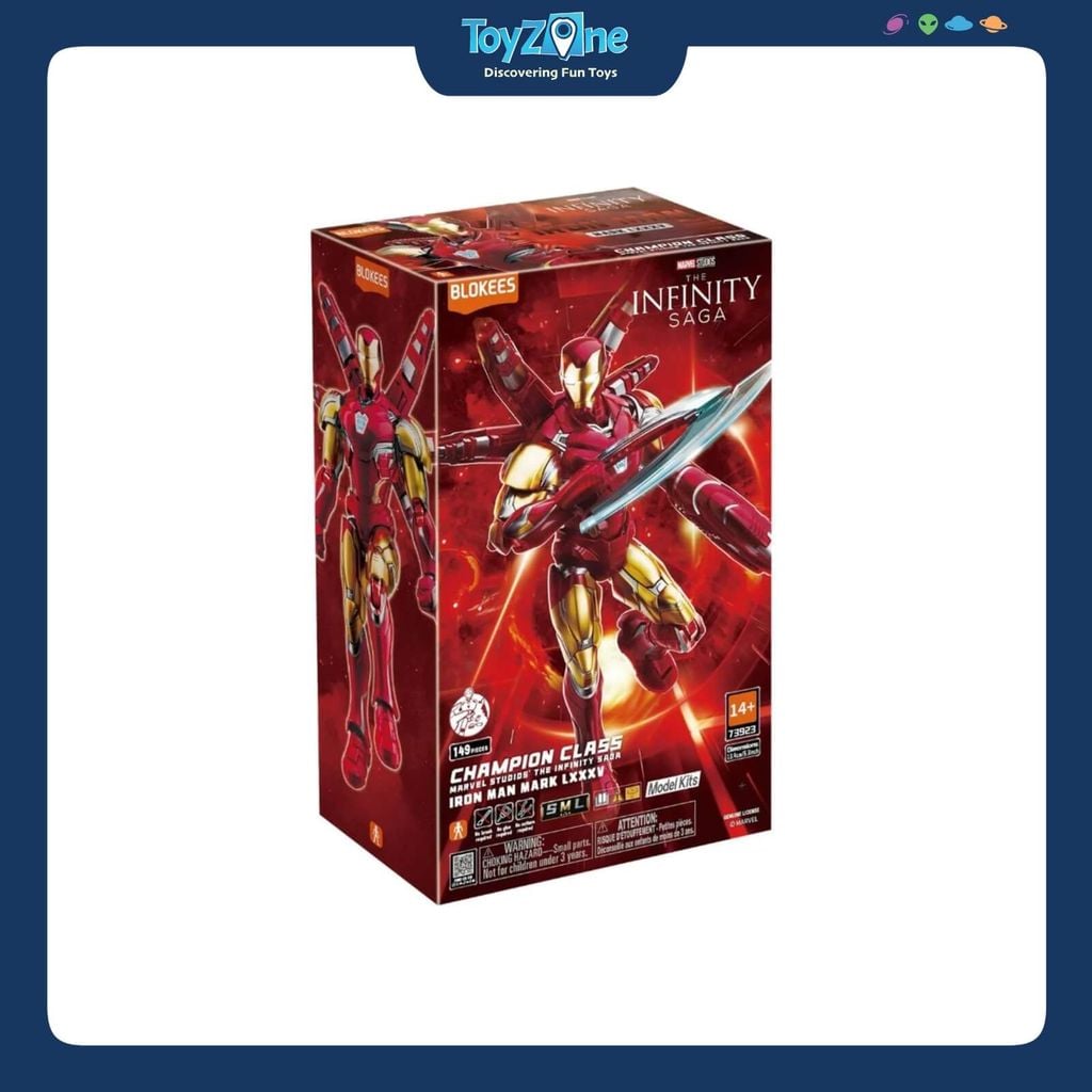 Mô hình lắp ráp Marvel Infinity Saga Champion Class Iron Man MK85 SE BLOKEES