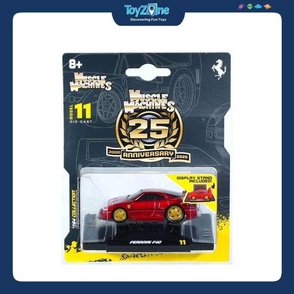 Mô hình xe Ferrari F40 Muscle Machines 25th Anniversary 1:64 MAISTO