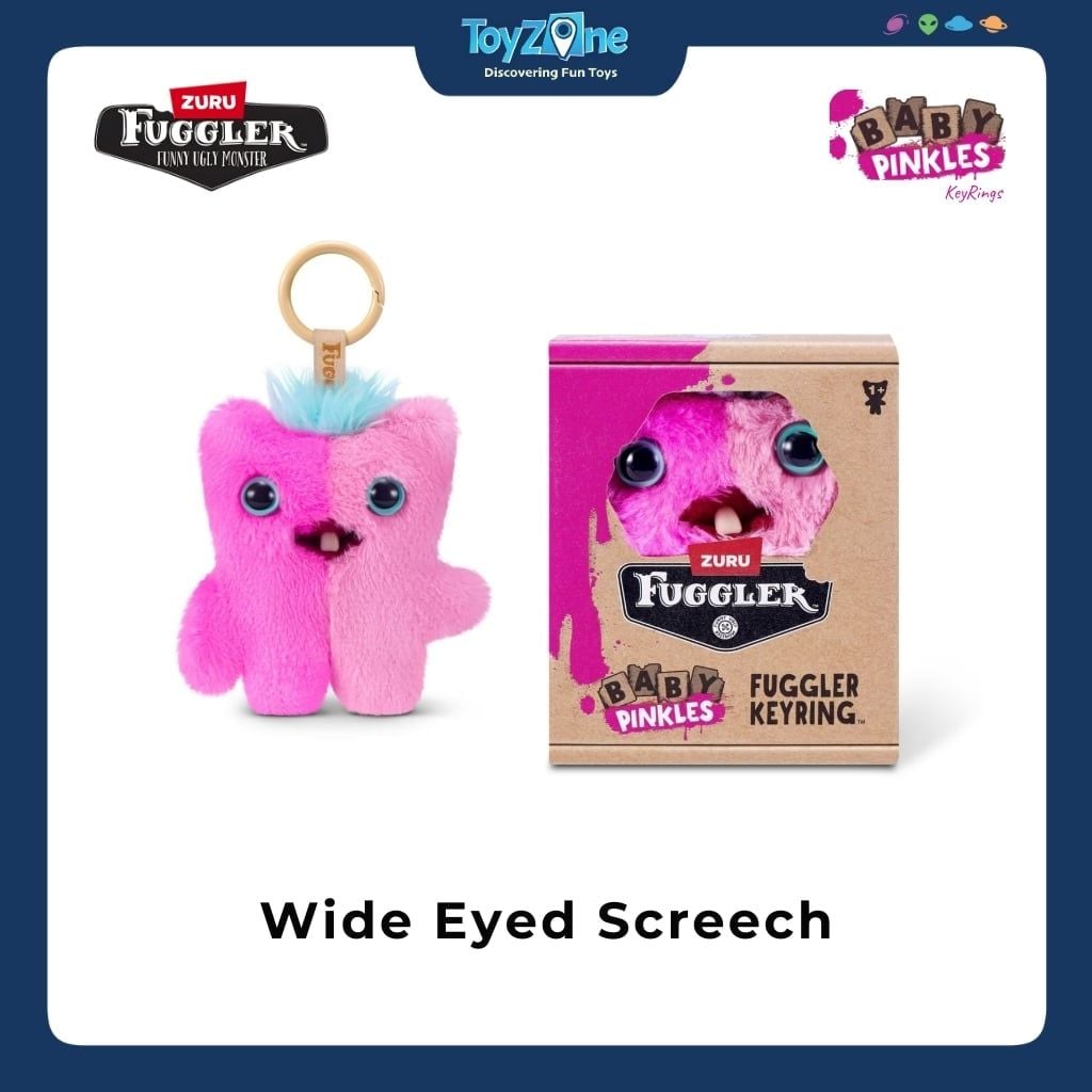 Mô hình móc khoá đồ chơi sưu tầm Fuggler Baby Pinkles Keyrings 3.5 inch ZURU TOYS
