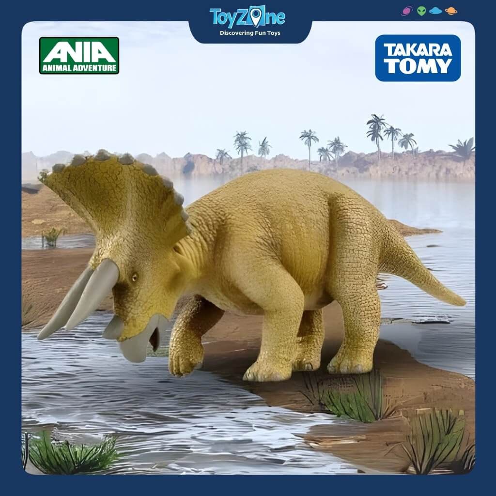 Mô hình đồ chơi Khủng Long 3 Sừng ANIA AL-02 Triceratops TAKARA TOMY