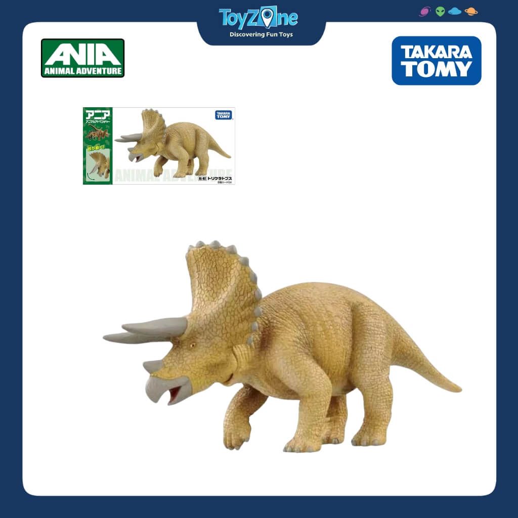 Mô hình đồ chơi Khủng Long 3 Sừng ANIA AL-02 Triceratops TAKARA TOMY