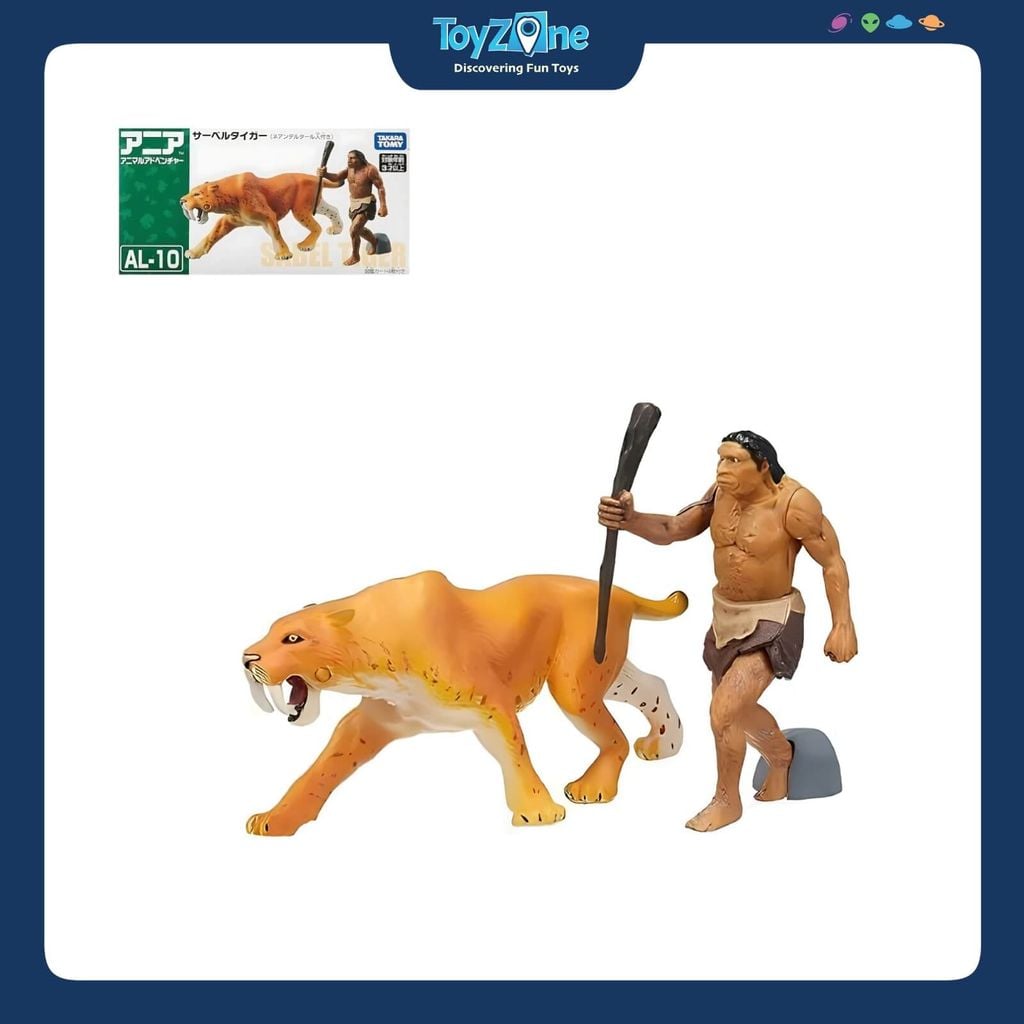 Mô hình đồ chơi Động Vật Hổ Răng Kiếm ANIA AL-10 Saber Tiger TAKARA TOMY