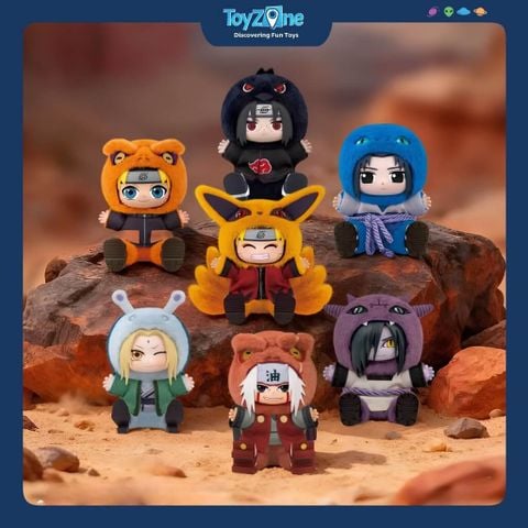 Mô hình Blind box Móc khóa Gấu bông Naruto Shippuden Cute Animals' Sit-in Party Series TOP TOY