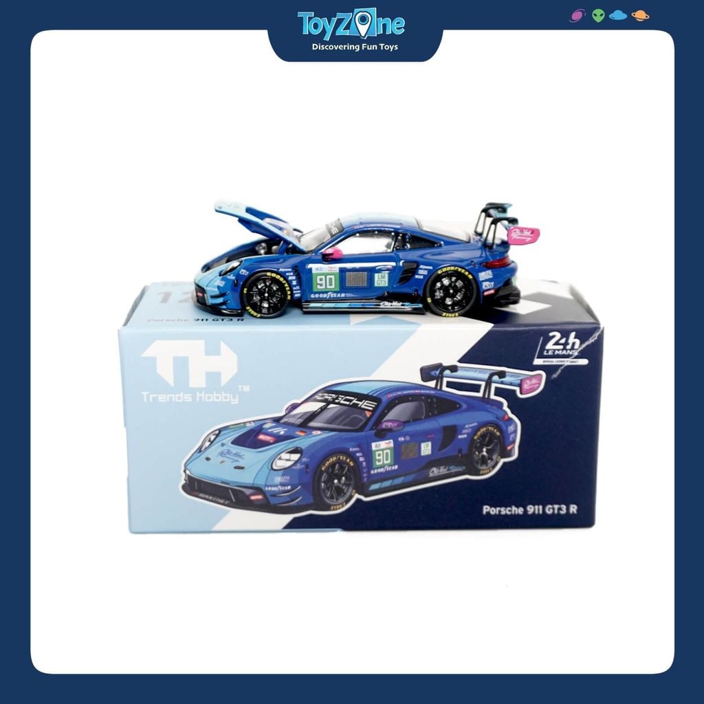 Mô hình xe Porsche 911 GT3 R 1:64 TRENDS HOBBY