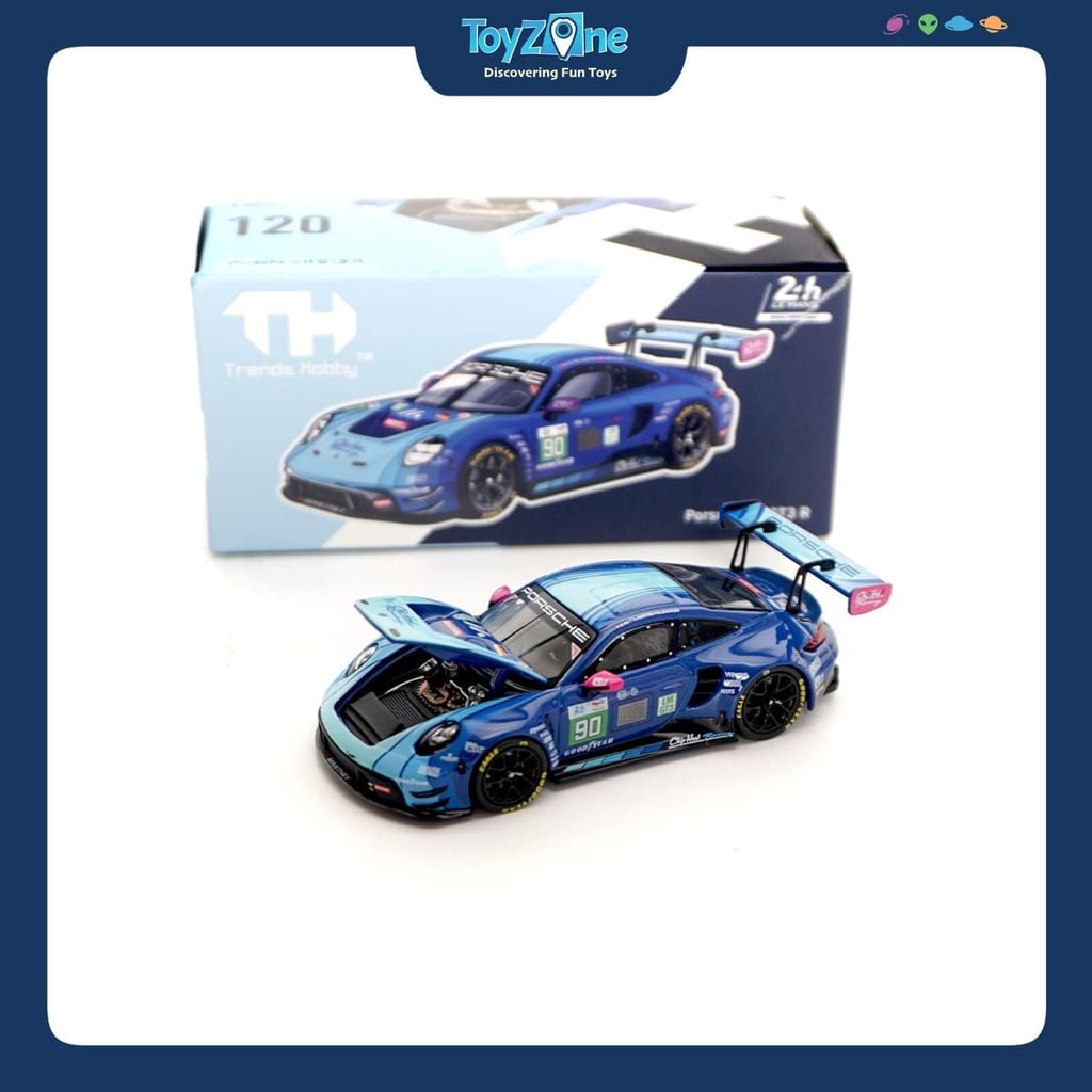 Mô hình xe Porsche 911 GT3 R 1:64 TRENDS HOBBY