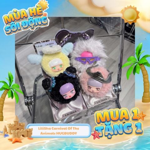 Mô hình Blind box Móc Khóa Gấu Bông LiliSha Carnival Of The Animals HUGBUDDY