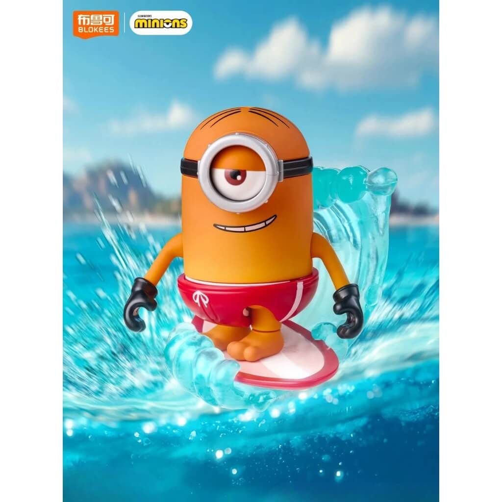 Mô hình đồ chơi lắp ráp Blind box Minions Mokoo 02 Summer Bello BLOKEES