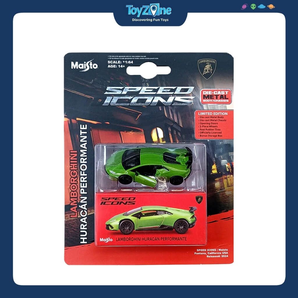 Mô hình xe Lamborghini Huracan Performante - Speed Icons 1:64 MAISTO