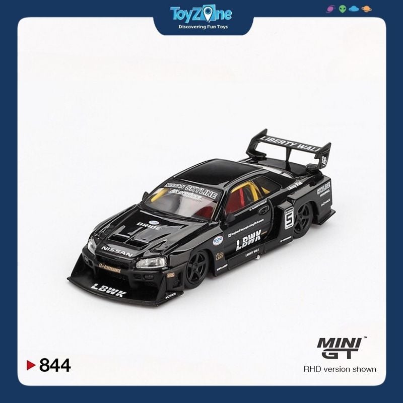Mô hình xe Nissan LB-ER34 Super Silhouette SKYLINE 1:64 MiniGT